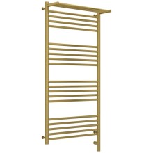 Полотенцесушитель электрический 1200х600 состаренная латунь МЭМ правый Сунержа Богема с полкой 3.0  051-5807-1260