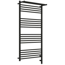 Полотенцесушитель электрический 1200х600 черный матовый МЭМ правый Сунержа Богема с полкой 3.0 31-5807-1260