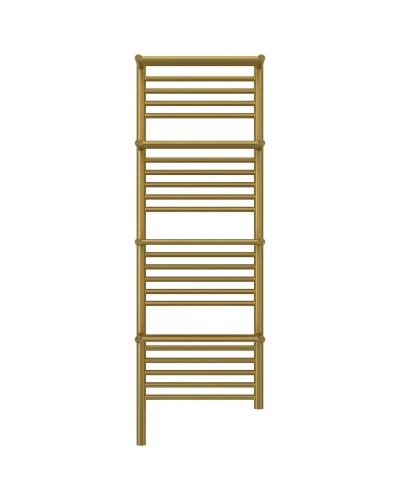 Полотенцесушитель электрический 1200х400 состаренная латунь МЭМ левый Сунержа Богема с полкой 3.0 051-5808-1240