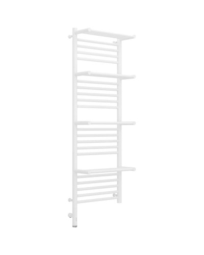 Полотенцесушитель электрический 1200х400 белый матовый МЭМ левый Сунержа Богема с полкой 3.0 30-5808-1240