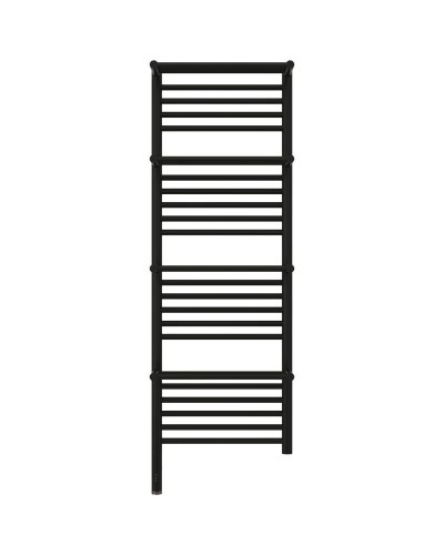 Полотенцесушитель электрический 1200х400 черный матовый МЭМ левый Сунержа Богема с полкой 3.0 31-5808-1240