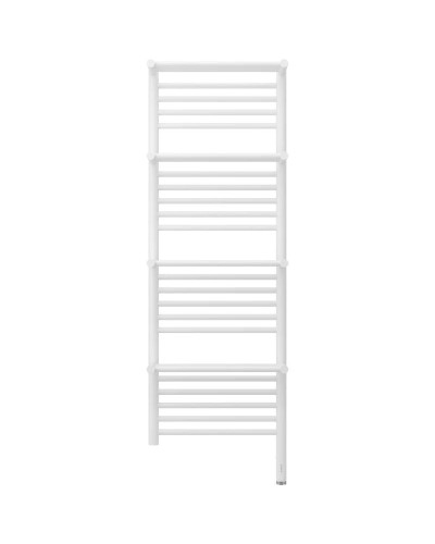 Полотенцесушитель электрический 1200х400 белый матовый МЭМ правый Сунержа Богема с полкой 3.0 30-5809-1240