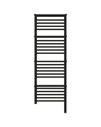 Полотенцесушитель электрический 1200х400 черный матовый МЭМ правый Сунержа Богема с полкой 3.0 31-5809-1240