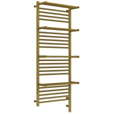 Полотенцесушитель электрический 1200х500 состаренная бронза МЭМ правый Сунержа Богема с полкой 3.0 05-5809-1250