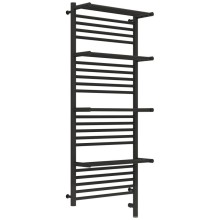 Полотенцесушитель электрический 1200х500 темный титан муар МЭМ правый Сунержа Богема с полкой 3.0 15-5809-1250