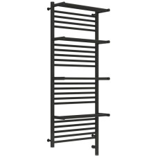 Полотенцесушитель электрический 1200х500 темный титан муар МЭМ правый Сунержа Богема с полкой 3.0 15-5809-1250