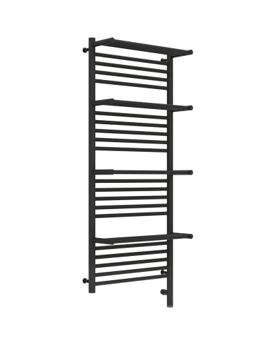 Полотенцесушитель электрический 1200х500 темный титан муар МЭМ правый Сунержа Богема с полкой 3.0 15-5809-1250