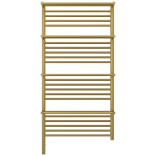 Полотенцесушитель электрический 1200х600 золотой матовый МЭМ левый Сунержа Богема с полкой 3.0 032-5808-1260