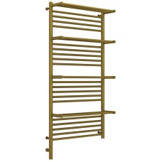 Полотенцесушитель электрический 1200х600 состаренная бронза МЭМ левый Сунержа Богема с полкой 3.0 05-5808-1260