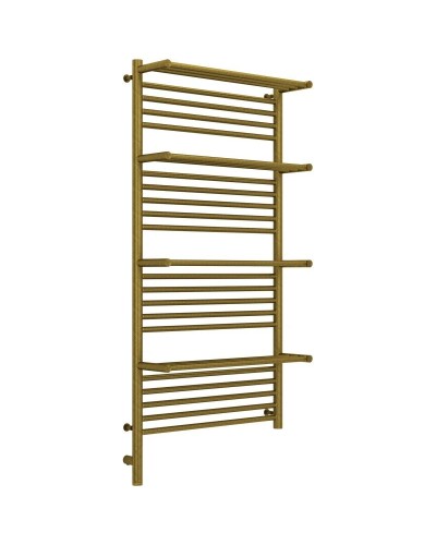 Полотенцесушитель электрический 1200х600 состаренная бронза МЭМ левый Сунержа Богема с полкой 3.0 05-5808-1260