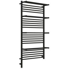 Полотенцесушитель электрический 1200х600 темный титан муар МЭМ левый Сунержа Богема с полкой 3.0 15-5808-1260