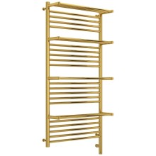 Полотенцесушитель электрический 1200х600 золотой МЭМ правый Сунержа Богема с полкой 3.0 03-5809-1260