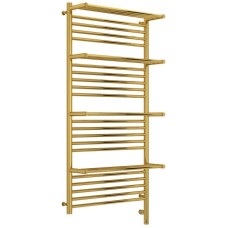 Полотенцесушитель электрический 1200х600 золотой МЭМ правый Сунержа Богема с полкой 3.0 03-5809-1260