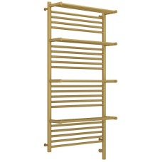 Полотенцесушитель электрический 1200х600 золотой матовый МЭМ правый Сунержа Богема с полкой 3.0 032-5809-1260