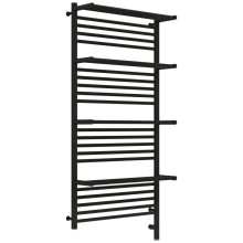 Полотенцесушитель электрический 1200х600 темный титан муар МЭМ правый Сунержа Богема с полкой 3.0 15-5809-1260