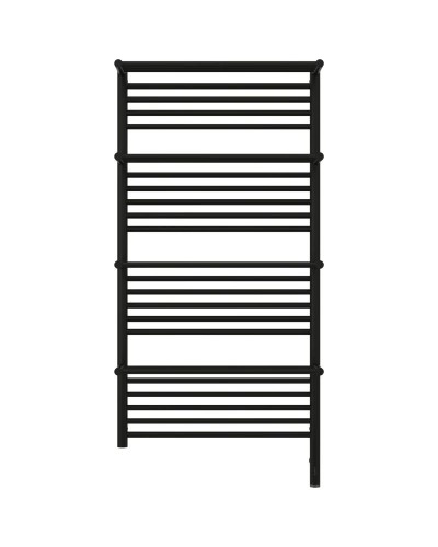 Полотенцесушитель электрический 1200х600 черный матовый МЭМ правый Сунержа Богема с полкой 3.0 31-5809-1260