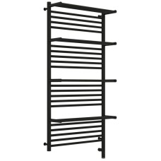 Полотенцесушитель электрический 1200х600 черный матовый МЭМ правый Сунержа Богема с полкой 3.0 31-5809-1260