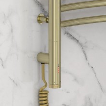 Полотенцесушитель электрический 600х500 шампань МЭМ левый Сунержа Флюид 3.0 020-5820-6050