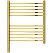 Полотенцесушитель электрический 600х500 золотой МЭМ левый Сунержа Флюид 3.0 03-5820-6050