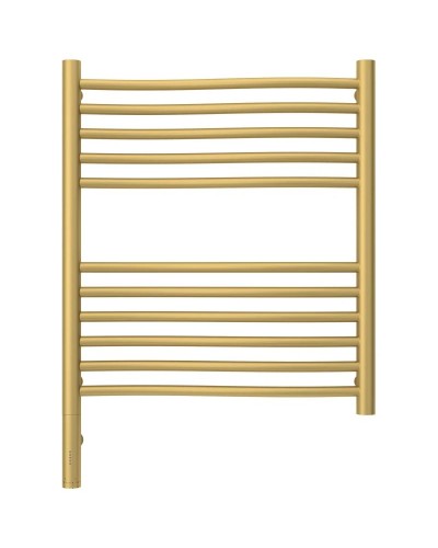 Полотенцесушитель электрический 600х500 золотой матовый МЭМ левый Сунержа Флюид 3.0 032-5820-6050