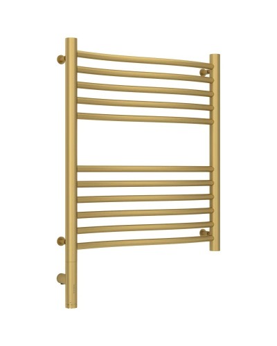 Полотенцесушитель электрический 600х500 золотой матовый МЭМ левый Сунержа Флюид 3.0 032-5820-6050