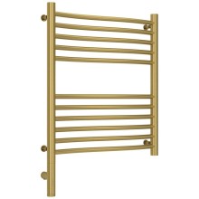 Полотенцесушитель электрический 600х500 состаренная латунь МЭМ левый Сунержа Флюид 3.0 051-5820-6050