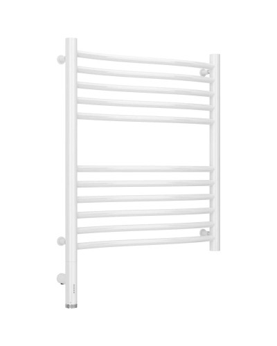 Полотенцесушитель электрический 600х500 белый глянец МЭМ левый Сунержа Флюид 3.0 12-5820-6050