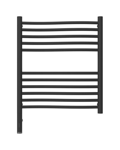 Полотенцесушитель электрический 600х500 темный титан муар МЭМ левый Сунержа Флюид 3.0 15-5820-6050