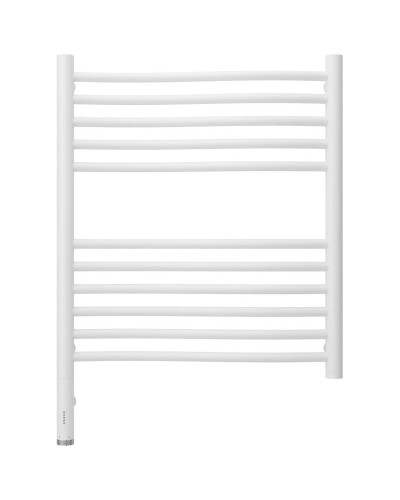 Полотенцесушитель электрический 600х500 белый матовый МЭМ левый Сунержа Флюид 3.0 30-5820-6050