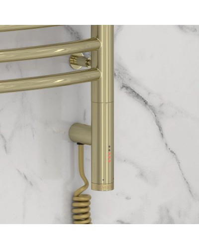 Полотенцесушитель электрический 600х500 шампань МЭМ правый Сунержа Флюид 3.0 020-5821-6050