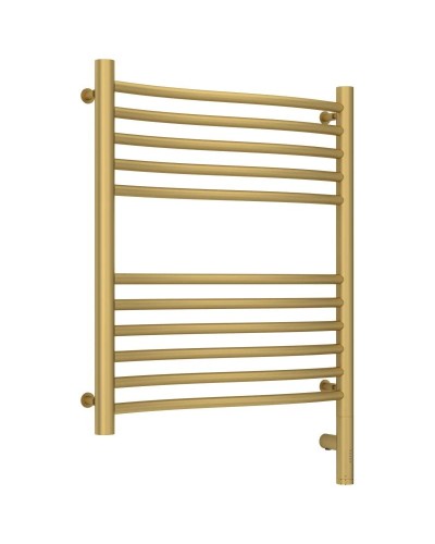 Полотенцесушитель электрический 600х500 золотой матовый МЭМ правый Сунержа Флюид 3.0 032-5821-6050