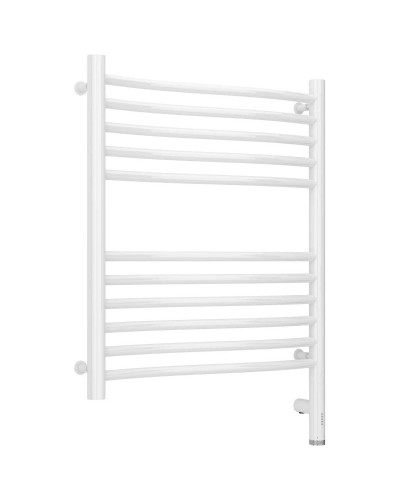 Полотенцесушитель электрический 600х500 белый глянец МЭМ правый Сунержа Флюид 3.0 12-5821-6050