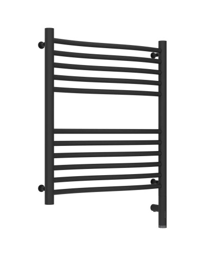 Полотенцесушитель электрический 600х500 темный титан муар МЭМ правый Сунержа Флюид 3.0 15-5821-6050