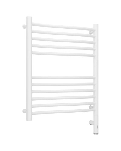 Полотенцесушитель электрический 600х500 белый матовый МЭМ правый Сунержа Флюид 3.0 30-5821-6050
