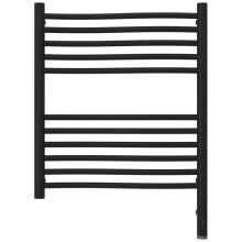 Полотенцесушитель электрический 600х500 черный матовый МЭМ правый Сунержа Флюид 3.0 31-5821-6050