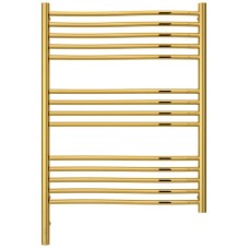 Полотенцесушитель электрический 800х600 золотой МЭМ левый Сунержа Флюид 3.0 03-5820-8060