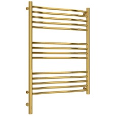 Полотенцесушитель электрический 800х600 золотой МЭМ левый Сунержа Флюид 3.0 03-5820-8060