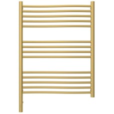 Полотенцесушитель электрический 800х600 золотой матовый МЭМ левый Сунержа Флюид 3.0 032-5820-8060