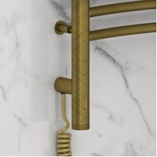 Полотенцесушитель электрический 800х600 состаренная бронза МЭМ левый Сунержа Флюид 3.0 05-5820-8060