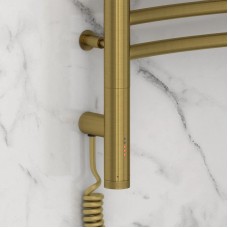 Полотенцесушитель электрический 800х600 состаренная латунь МЭМ левый Сунержа Флюид 3.0 051-5820-8060