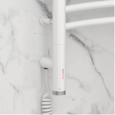 Полотенцесушитель электрический 800х600 белый глянец МЭМ левый Сунержа Флюид 3.0 12-5820-8060