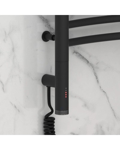 Полотенцесушитель электрический 800х600 темный титан муар МЭМ левый Сунержа Флюид 3.0 15-5820-8060