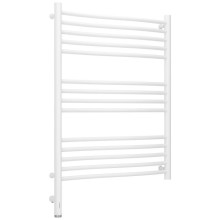 Полотенцесушитель электрический 800х600 белый матовый МЭМ левый Сунержа Флюид 3.0 30-5820-8060