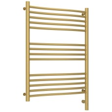 Полотенцесушитель электрический 800х600 золотой матовый МЭМ правый Сунержа Флюид 3.0 032-5821-8060