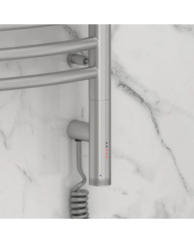 Полотенцесушитель электрический 800х600 сатин МЭМ правый Сунержа Флюид 3.0 071-5821-8060