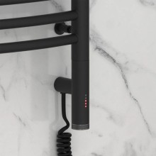 Полотенцесушитель электрический 800х600 темный титан муар МЭМ правый Сунержа Флюид 3.0 15-5821-8060