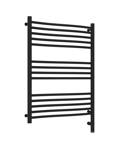 Полотенцесушитель электрический 800х600 черный матовый МЭМ правый Сунержа Флюид 3.0 31-5821-8060