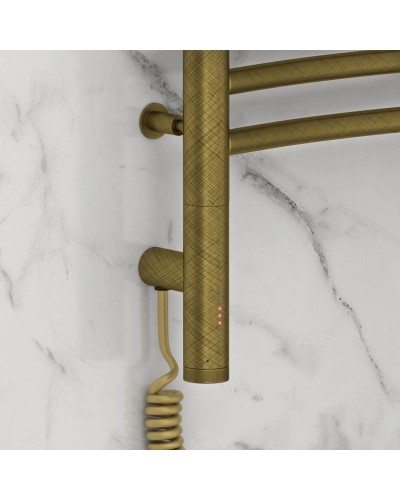 Полотенцесушитель электрический 1000х600 состаренная бронза МЭМ левый Сунержа Флюид 3.0 05-5820-1060