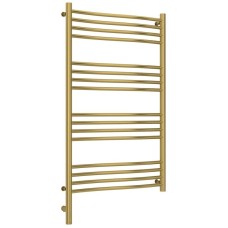 Полотенцесушитель электрический 1000х600 состаренная латунь МЭМ левый Сунержа Флюид 3.0 051-5820-1060