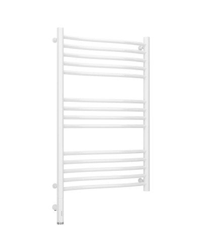 Полотенцесушитель электрический 800х500 белый глянец МЭМ левый Сунержа Флюид 3.0 12-5820-8050
